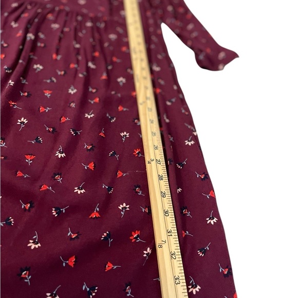 Boden Red V-Neck Fit and Flare Midi Dress - Picture 11 of 11